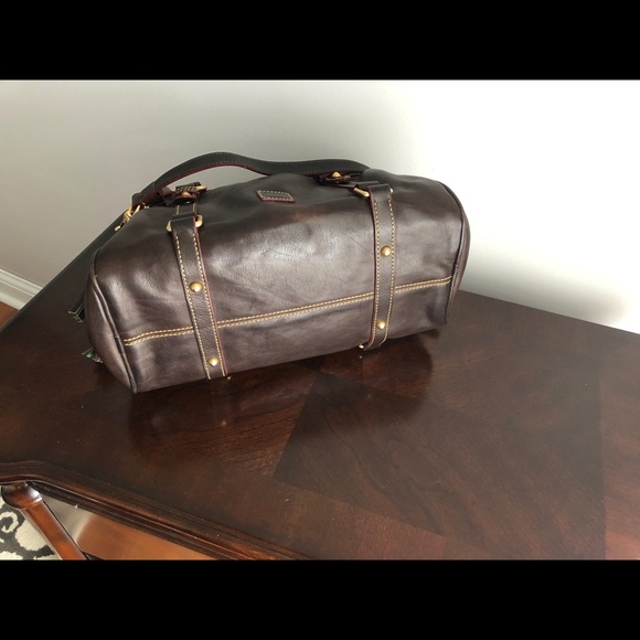 Dooney & Bourke Brown Tmoro Small Florentine Bag - Picture 3 of 7